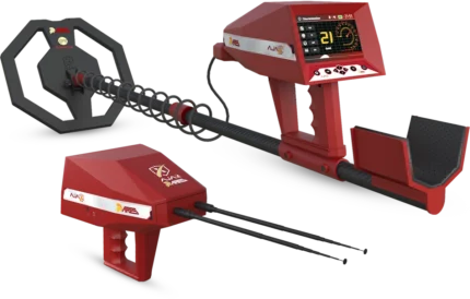 Ares metal detector with 4 detection systems, Targets gold and all kind of metal