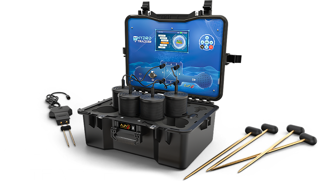 Ajax hydro tracker underground water detector machine